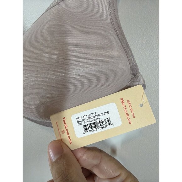 ThirdLove Taupe Bra 32B - Soft Comfortable Fit New With Tags - Picture 2 of 4